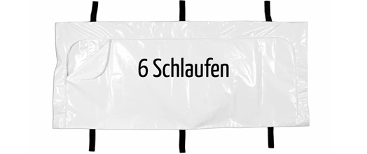6 Schlaufen umseitig